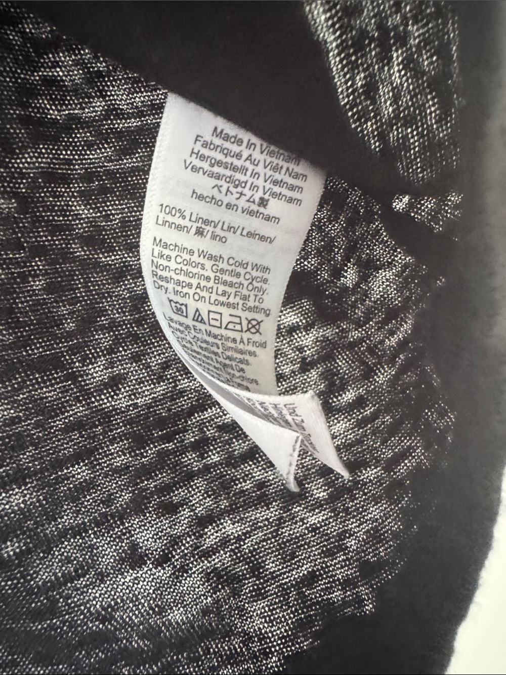J. Crew Black Linen Crewneck Tee - Picture 4 of 5